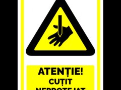 Indicator atentie cutit neprotejat